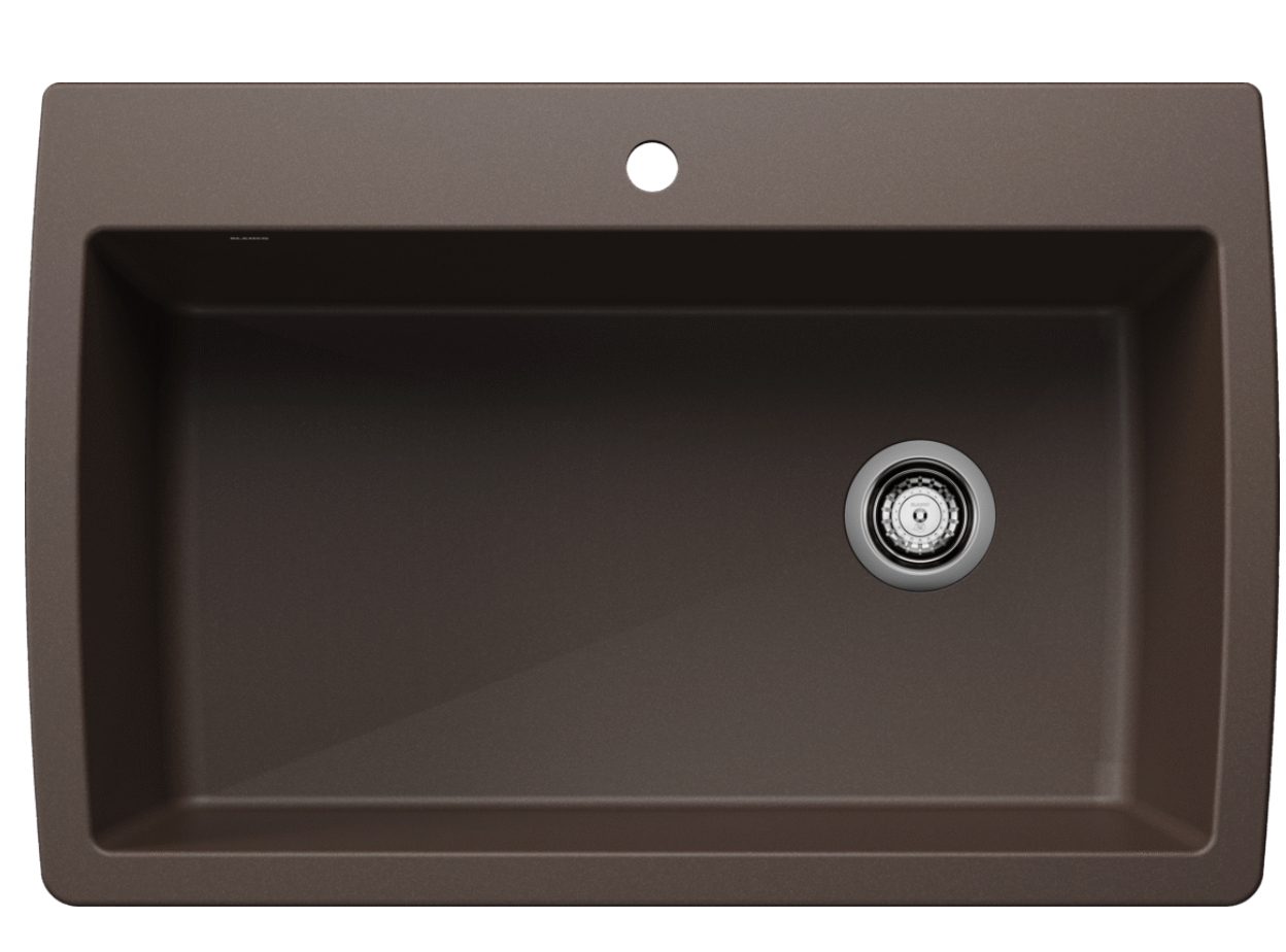 Blanco Diamond Super Single Dual Mount — Tarja de Silgranit