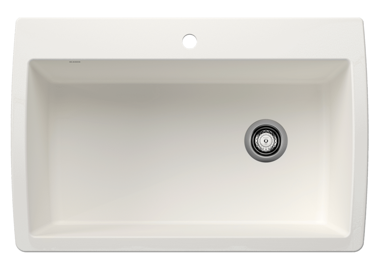 Blanco Diamond Super Single Dual Mount — Tarja de Silgranit