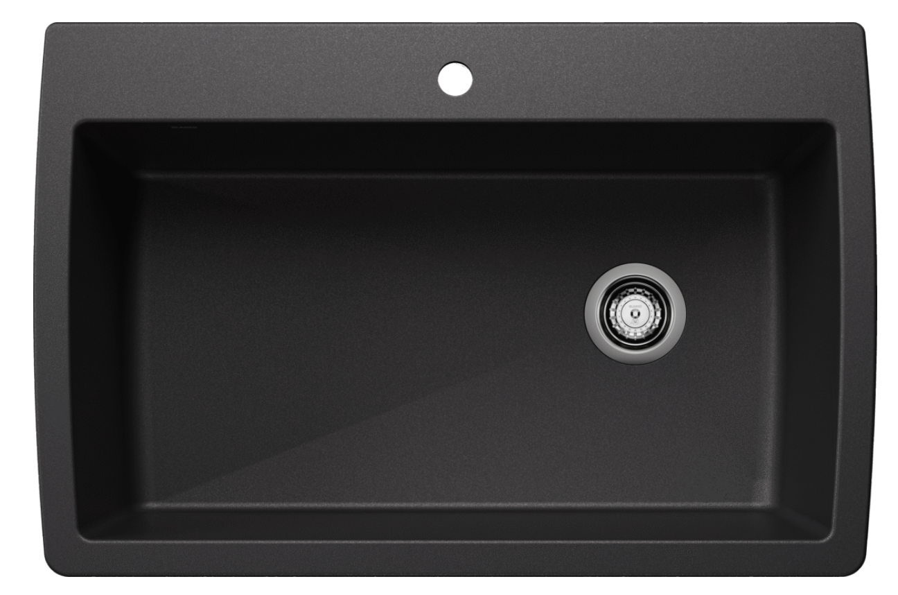 Blanco Diamond Super Single Dual Mount — Tarja de Silgranit