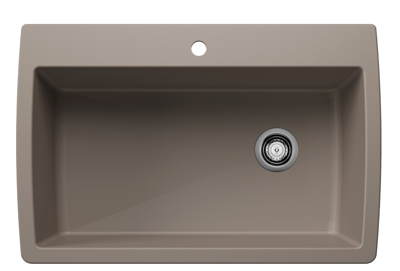 Blanco Diamond Super Single Dual Mount — Tarja de Silgranit