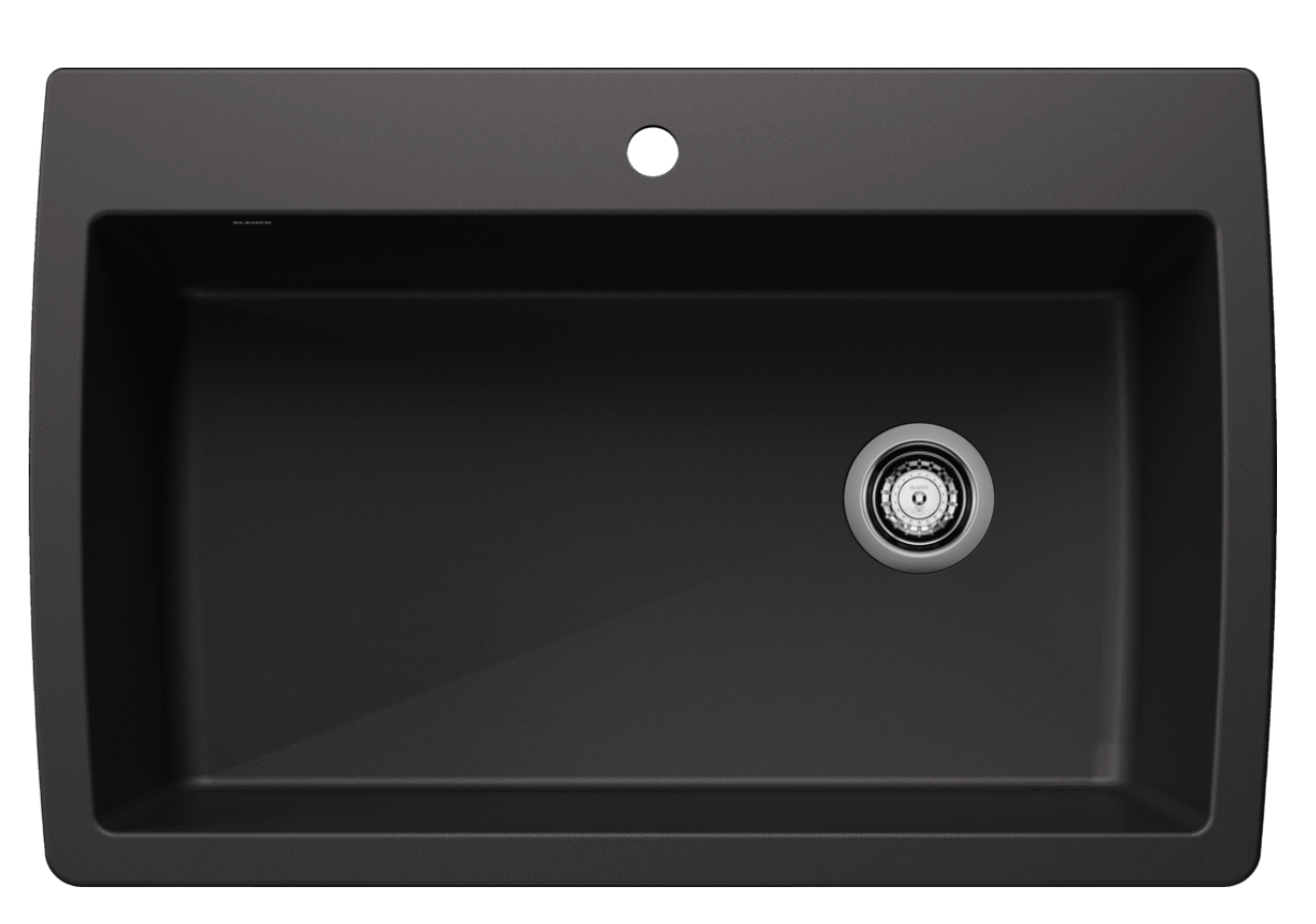 Blanco Diamond Super Single Dual Mount — Tarja de Silgranit