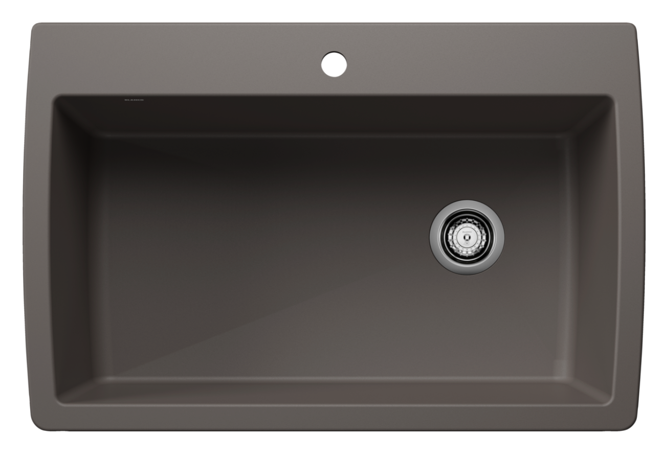 Blanco Diamond Super Single Dual Mount — Tarja de Silgranit