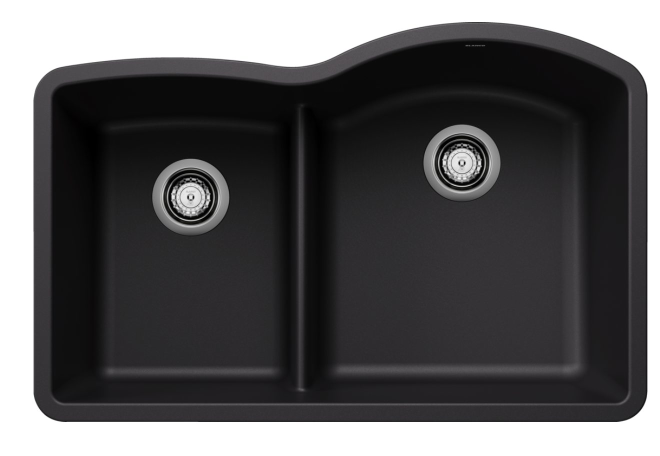 Blanco Diamond 1-3/4 Low Divide Reverse — Tarja de Silgranit