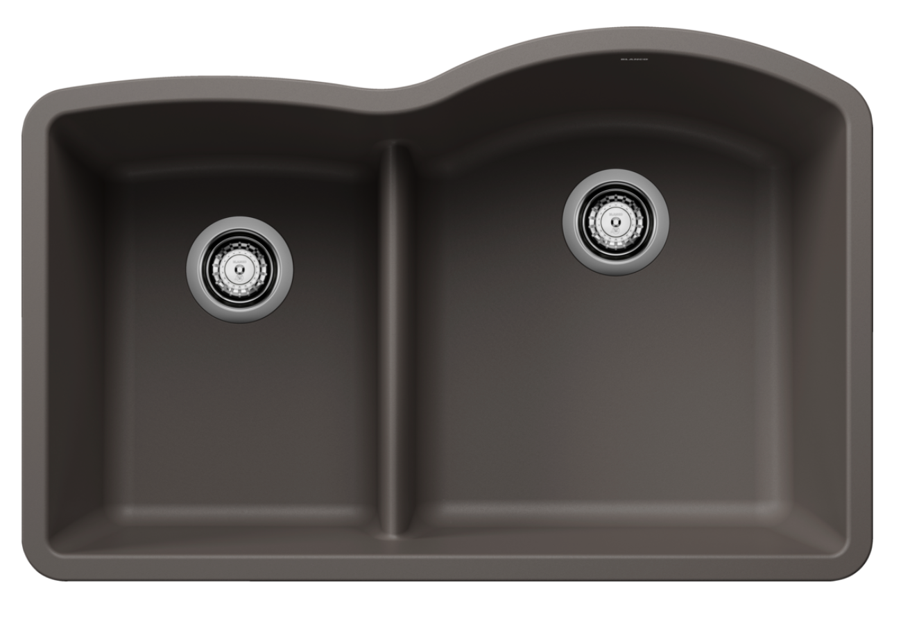 Blanco Diamond 1-3/4 Low Divide Reverse — Tarja de Silgranit