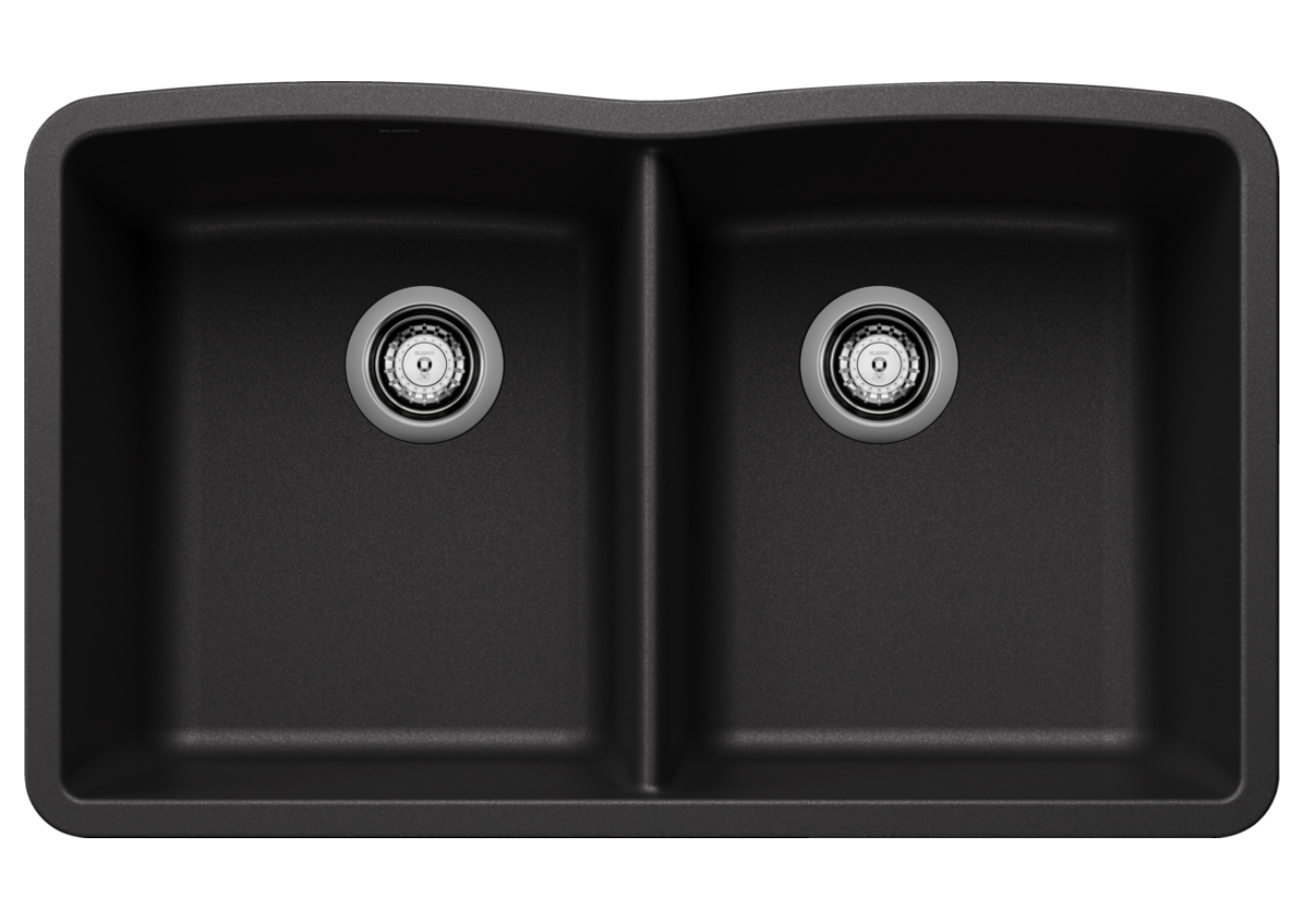 Blanco Diamond Equal Double Bowl — Tarja de Silgranit