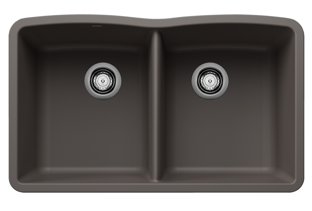 Blanco Diamond Equal Double Bowl — Tarja de Silgranit
