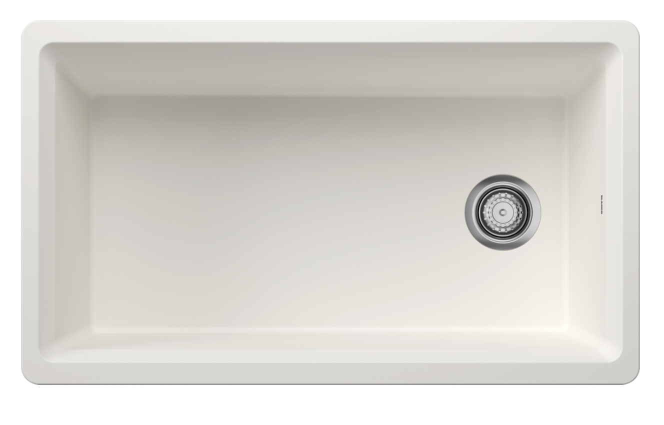 Blanco Liven 1-3/4 Low Divide Dual Mount — Tarja de Silgranit
