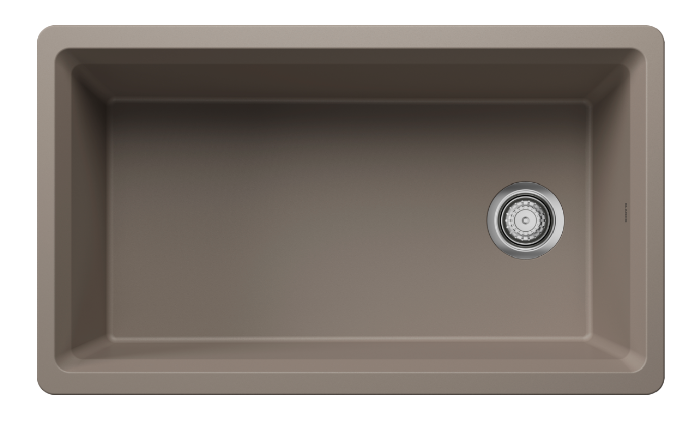 Blanco Liven 1-3/4 Low Divide Dual Mount — Tarja de Silgranit
