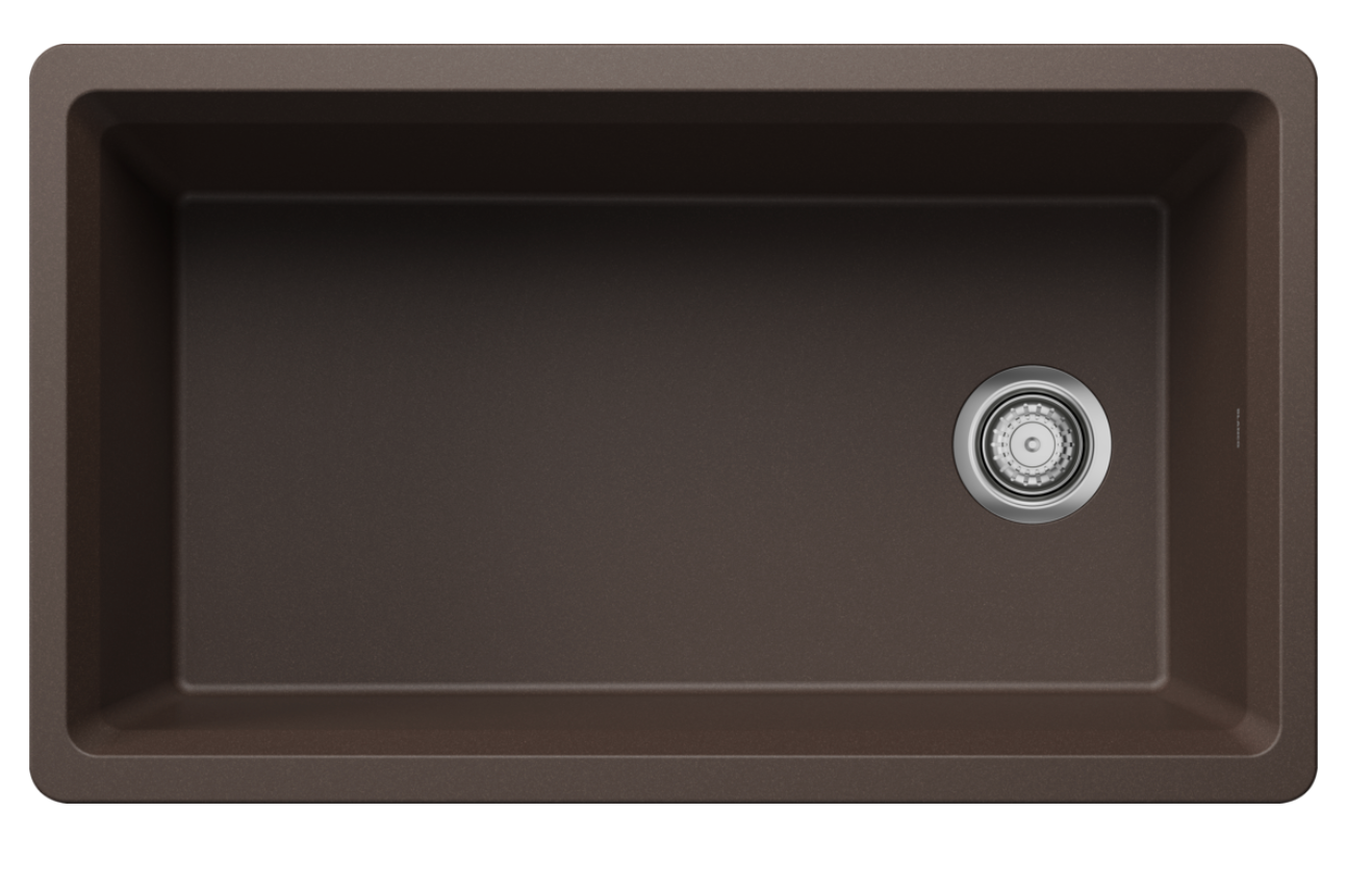 Blanco Liven 1-3/4 Low Divide Dual Mount — Tarja de Silgranit