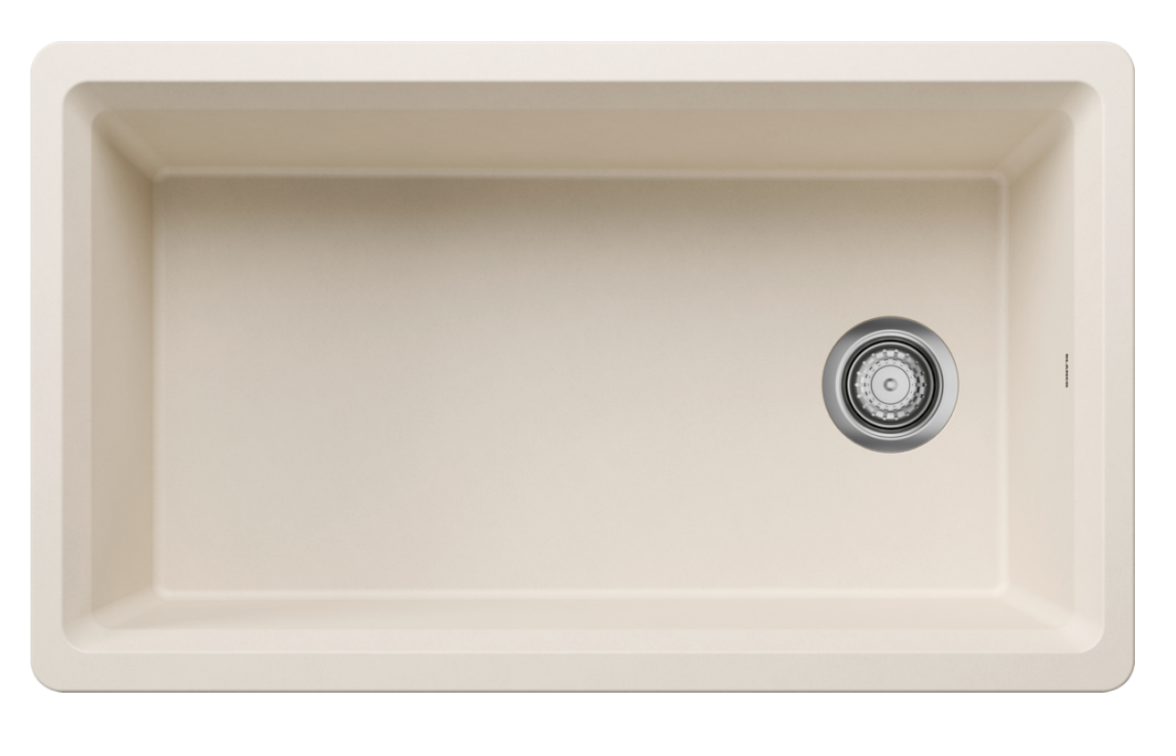 Blanco Liven 1-3/4 Low Divide Dual Mount — Tarja de Silgranit