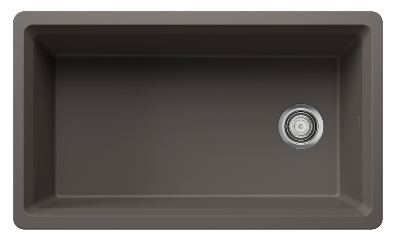 Blanco Liven 1-3/4 Low Divide Dual Mount — Tarja de Silgranit