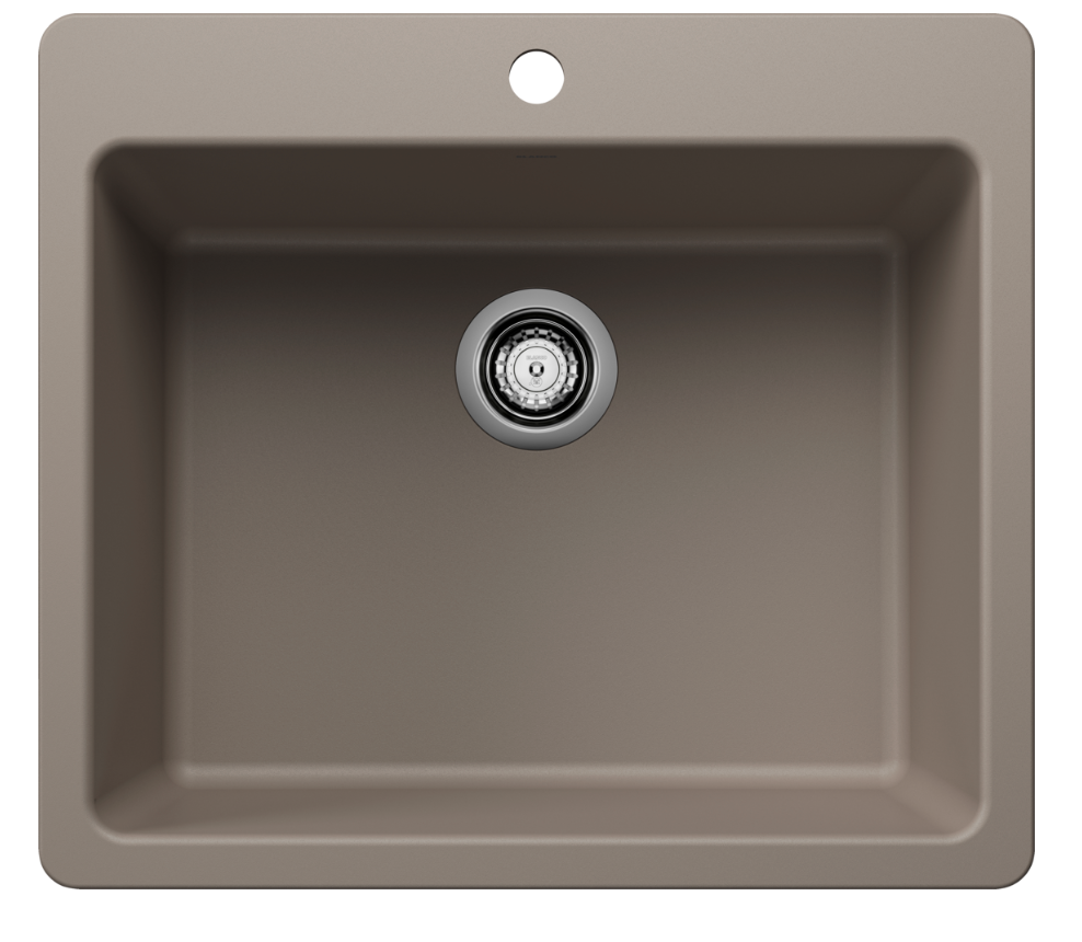 Blanco Liven 25″ Single Bowl Dual Mount — Tarja de Silgranit