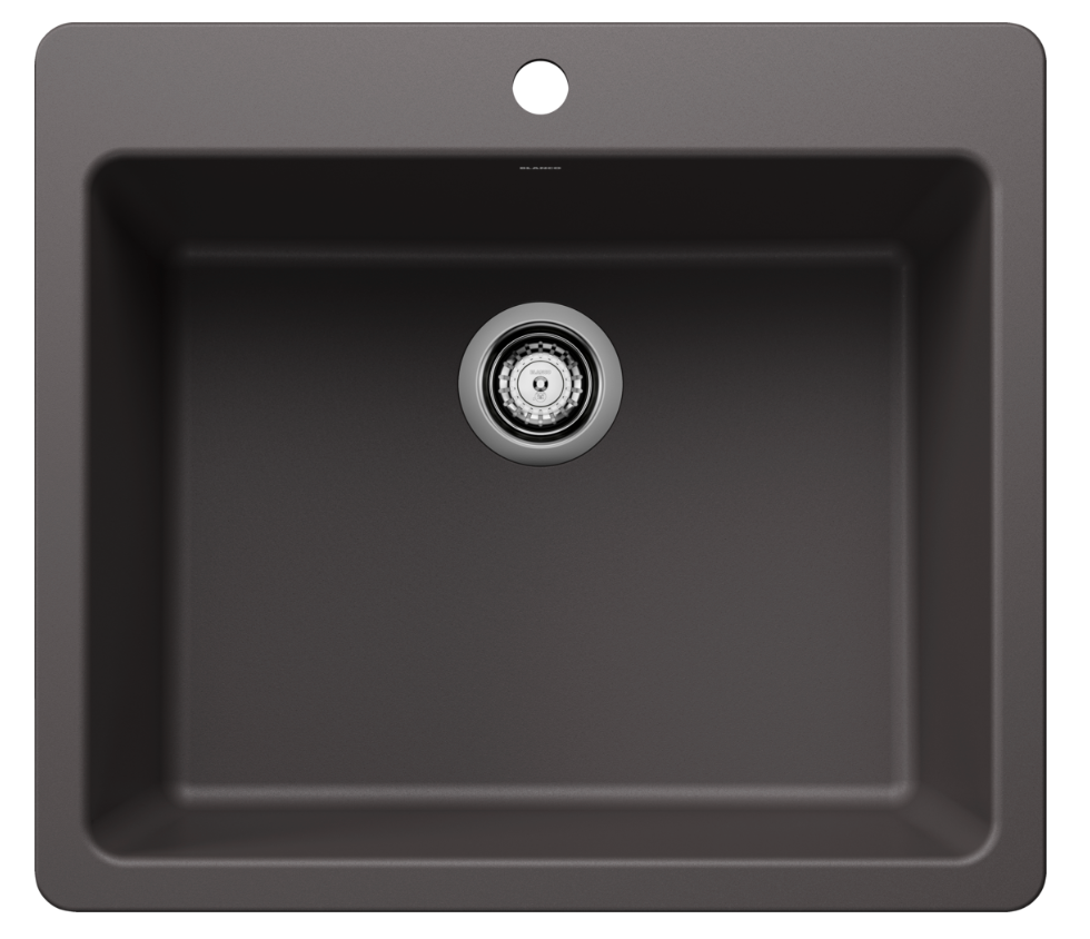 Blanco Liven 25″ Single Bowl Dual Mount — Tarja de Silgranit