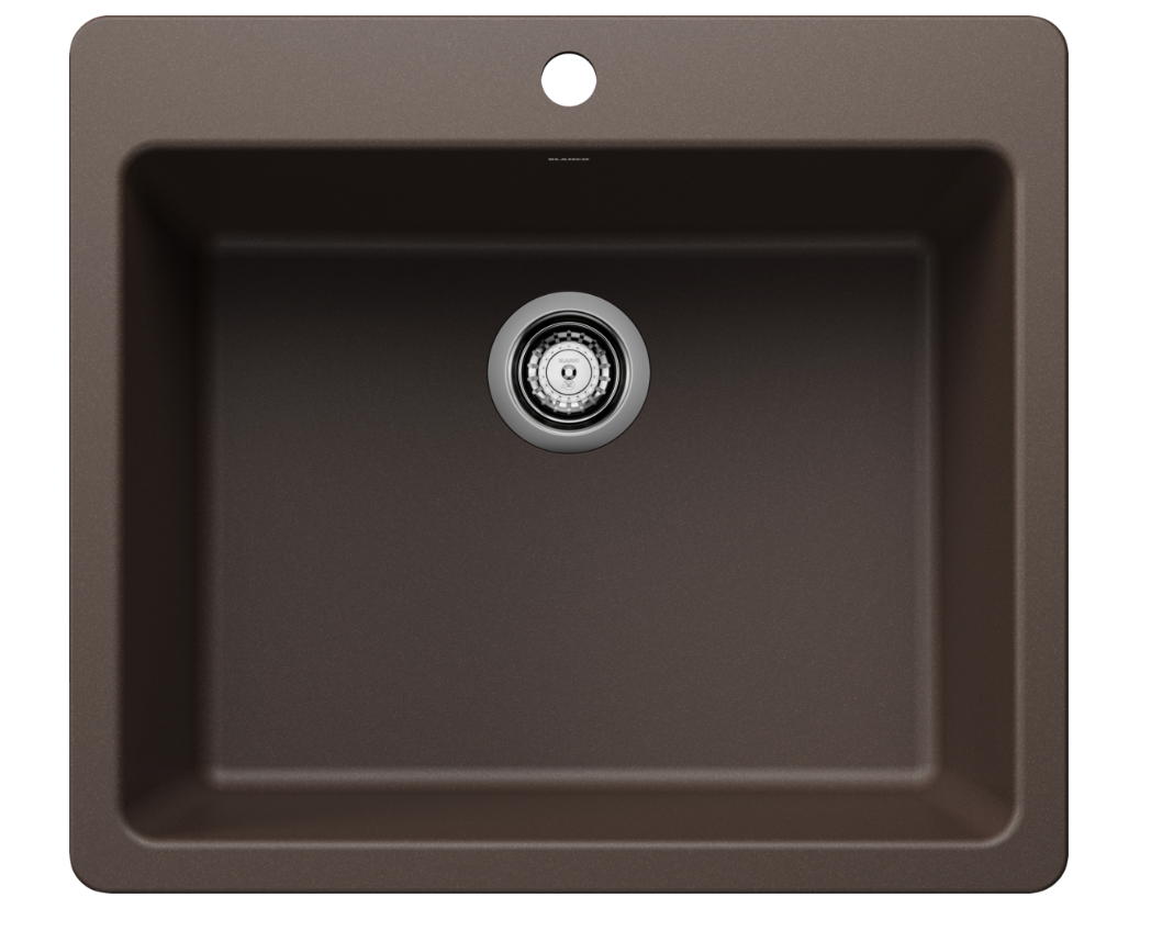 Blanco Liven 25″ Single Bowl Dual Mount — Tarja de Silgranit