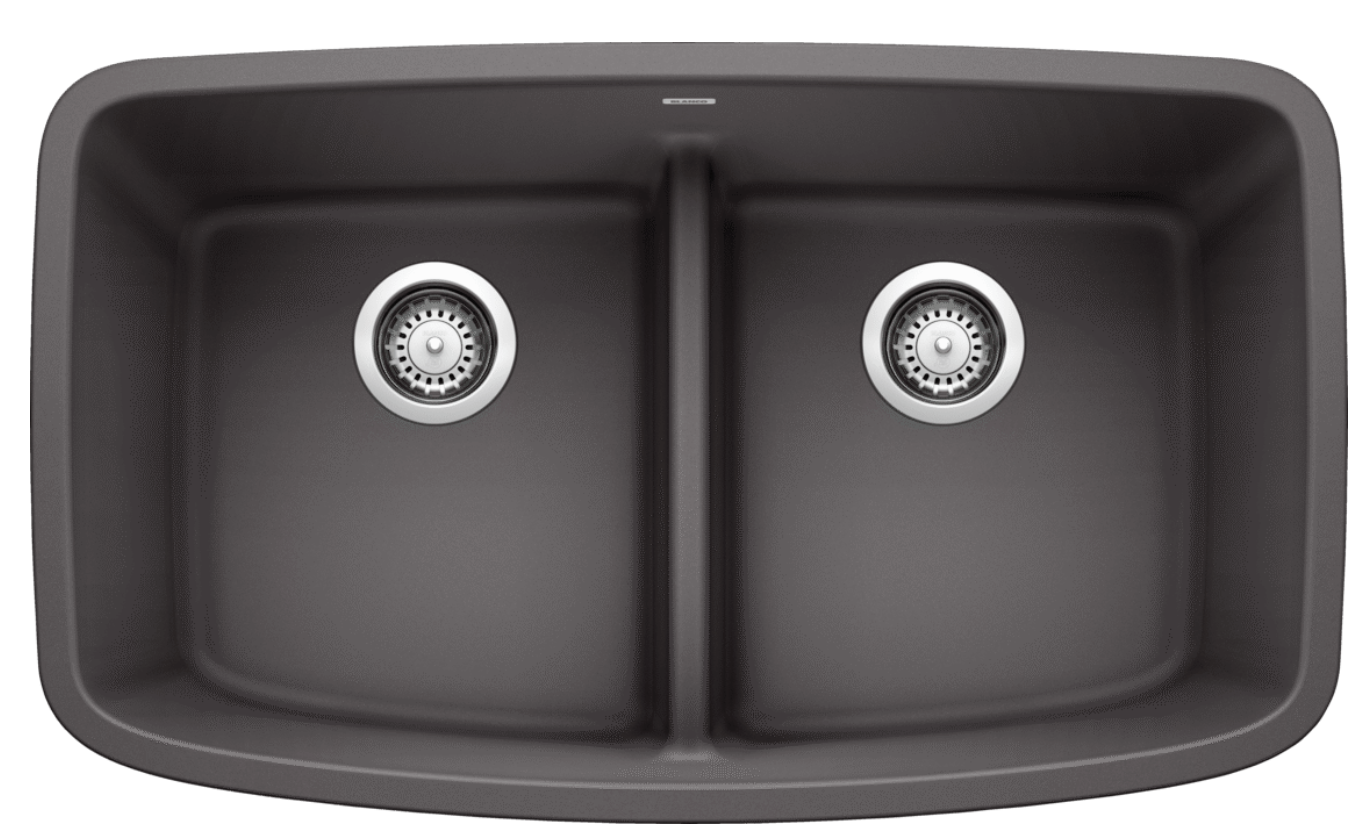 Blanco Valea Equal Double Low Divide — Tarja de Silgranit