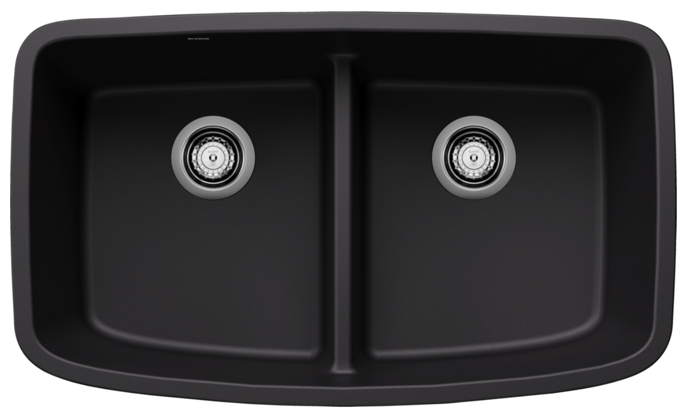 Blanco Valea Equal Double Low Divide — Tarja de Silgranit