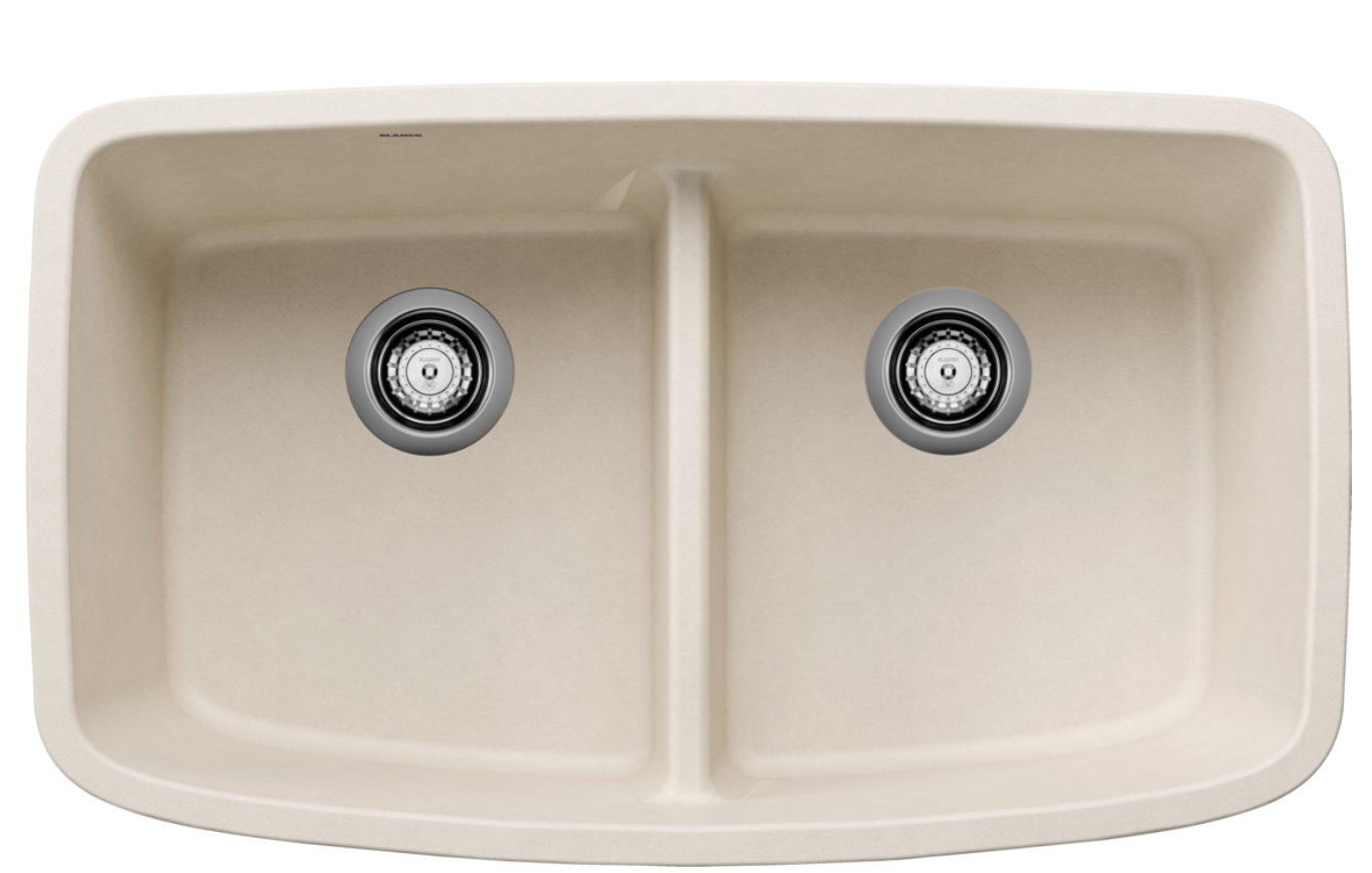 Blanco Valea Equal Double Low Divide — Tarja de Silgranit