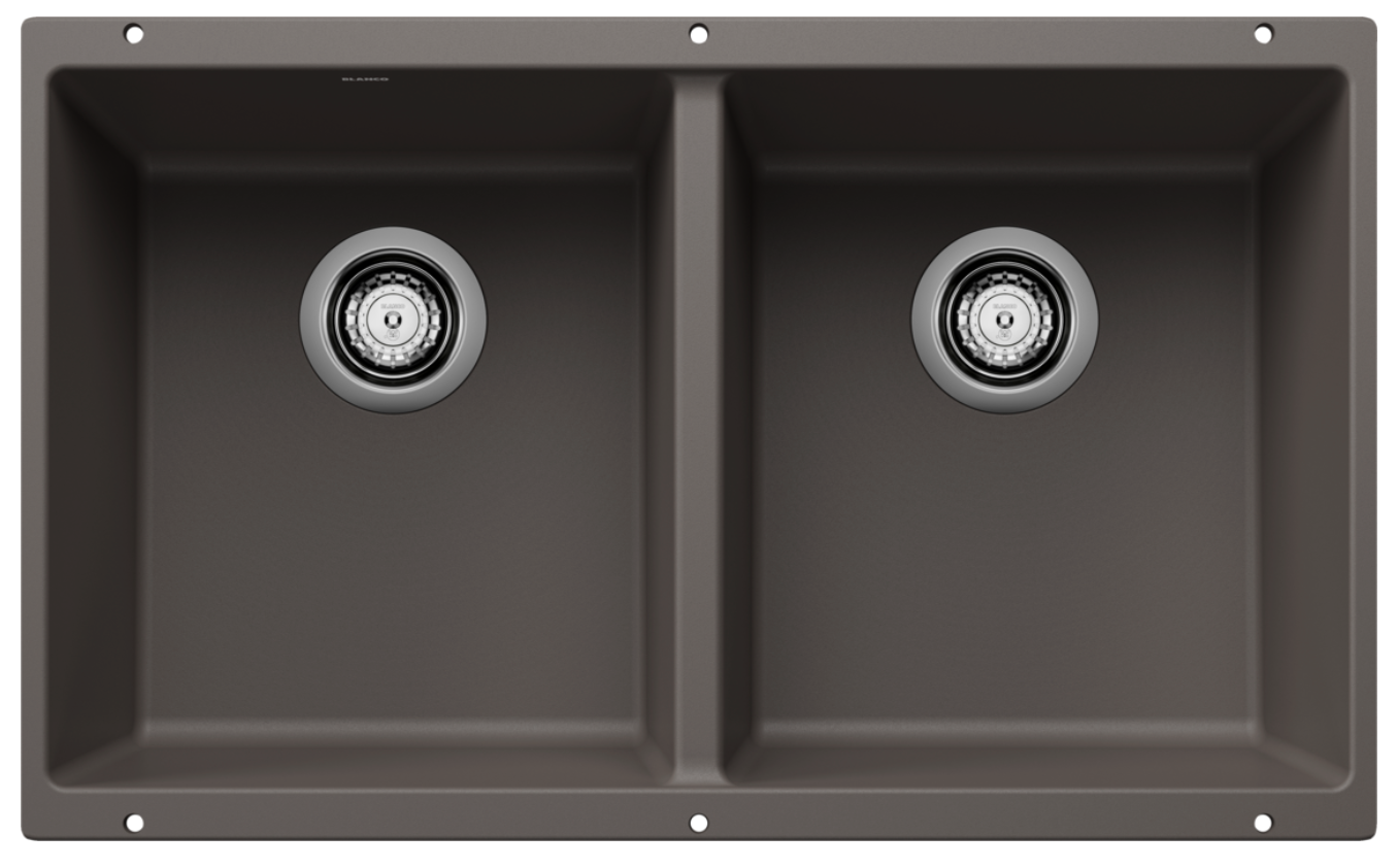 Blanco Precis Equal Double Bowl — Tarja de Silgranit