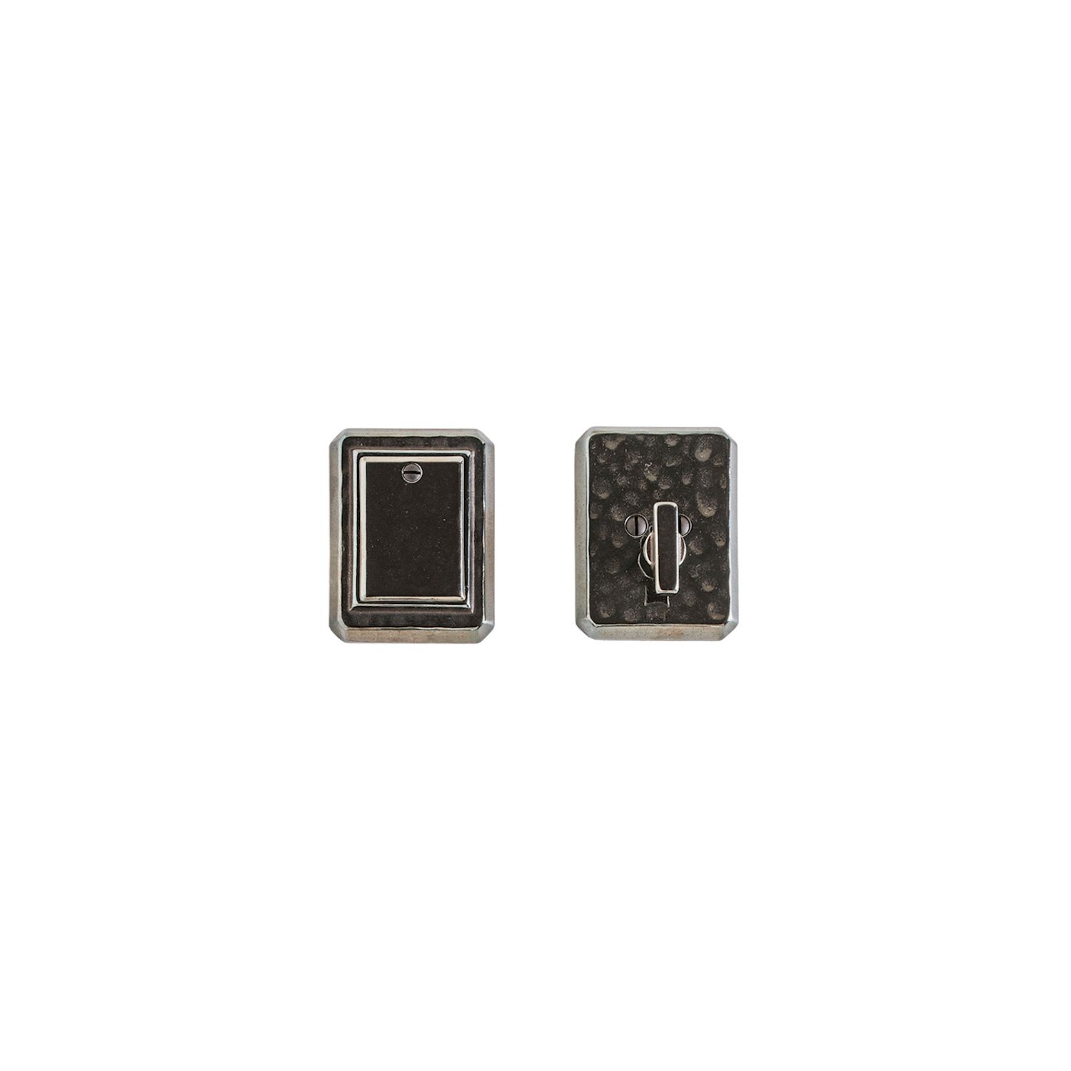 errojo Hammered 2 1/2" x 3 1/4" — Rocky Mountain Hardware bronce macizo