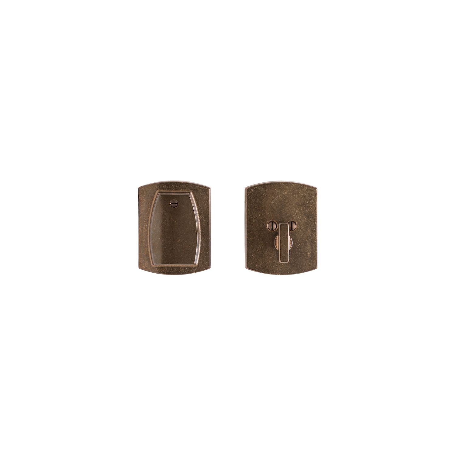 errojo Convex 2 1/2" x 3 1/4" — Rocky Mountain Hardware bronce macizo