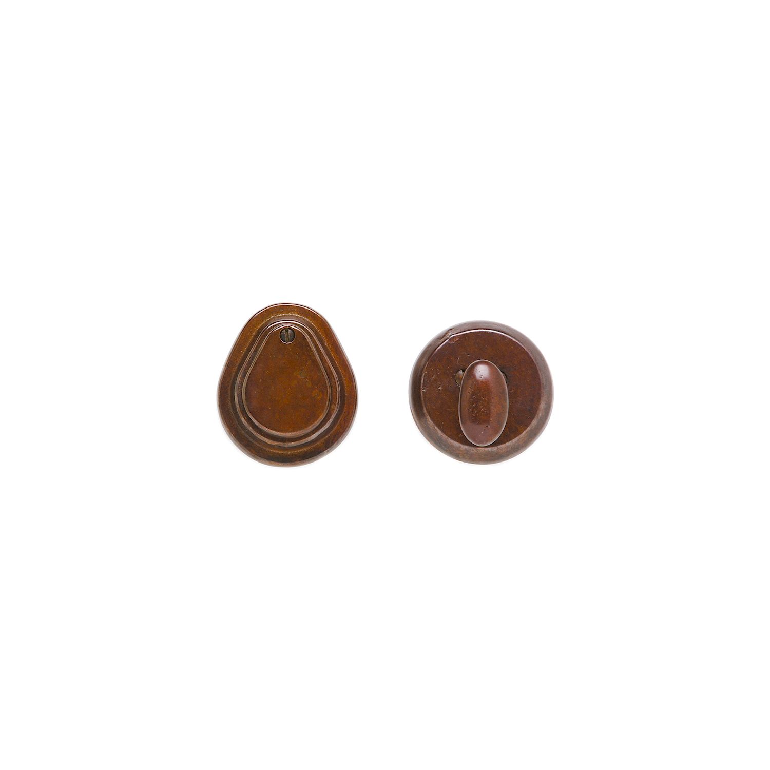 errojo Round y Oval 2 1/2" x 2 13/16" (tear drop) — Rocky Mountain Hardware bronce macizo