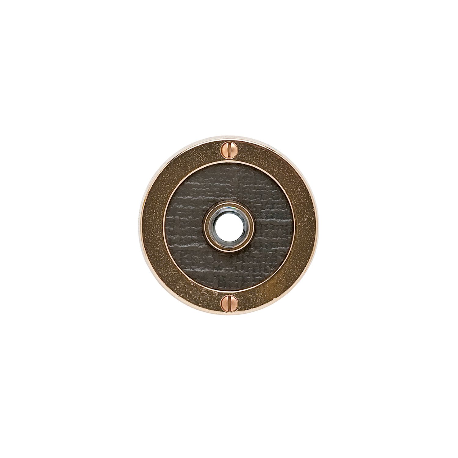 otón de Timbre Designer Textures — Rocky Mountain Hardware bronce macizo