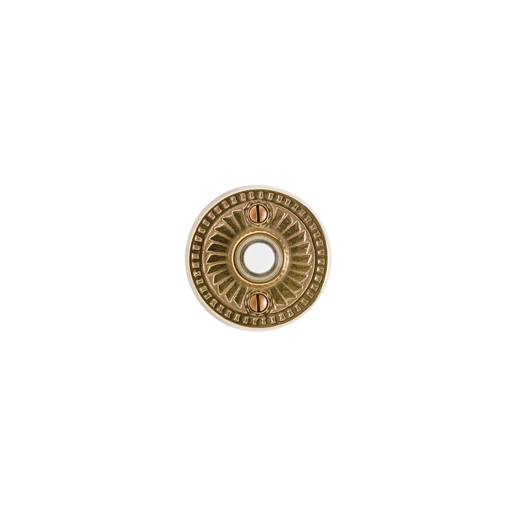 Botón de timbre Briggs redondo — Rocky Mountain Hardware bronce macizo