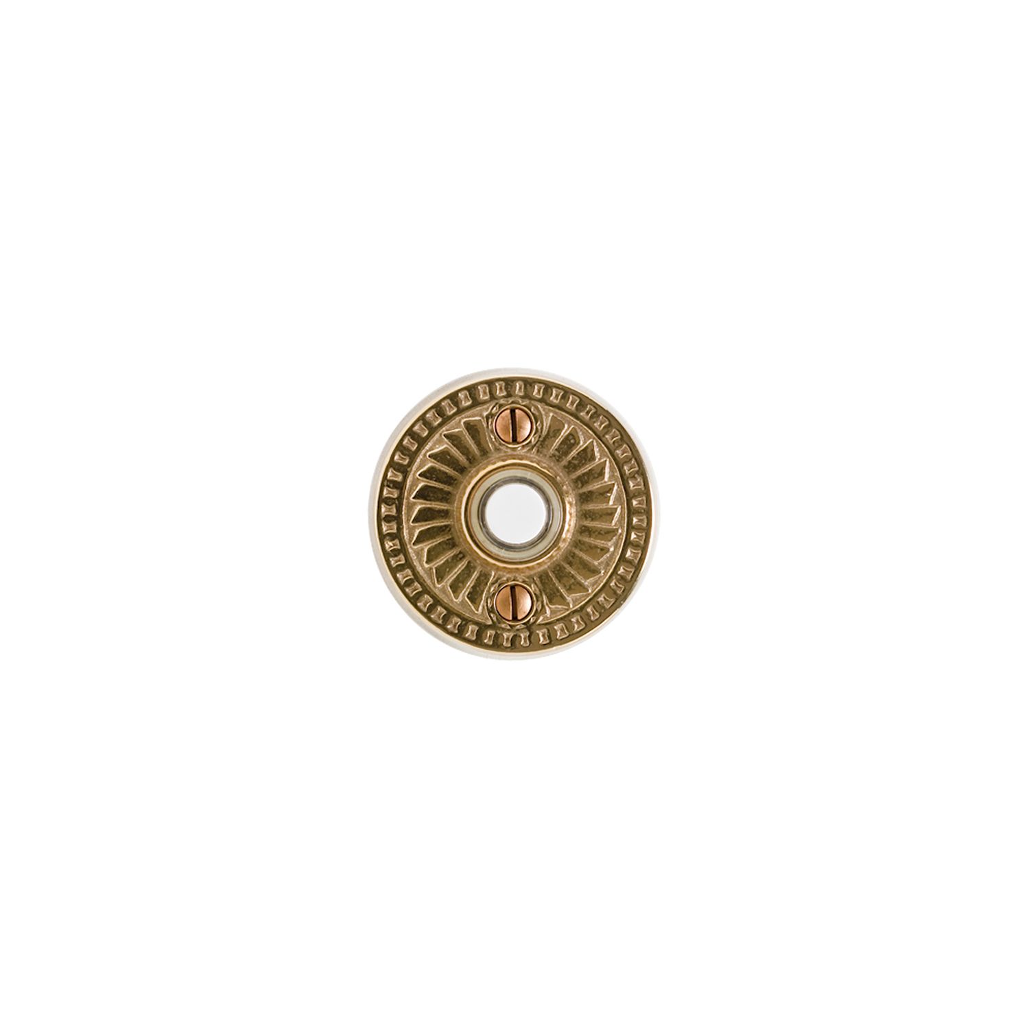 Botón de timbre Briggs redondo — Rocky Mountain Hardware bronce macizo