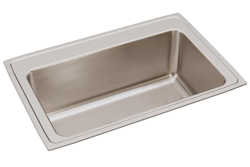 Elkay Tarja Lustertone® Classic Acero Inoxidable 27" x 22" x 10" de Un Tazón de Doble Montaje — vista de producto