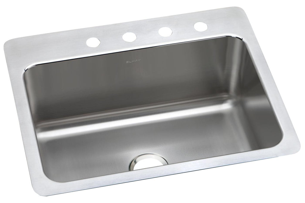 Elkay Tarja Lustertone® Classic Acero Inoxidable 27" x 22" x 8" de Un Tazón de Doble Montaje — vista de producto