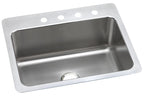 Elkay Tarja Lustertone® Classic Acero Inoxidable 27" x 22" x 8" de Un Tazón de Doble Montaje — vista de producto