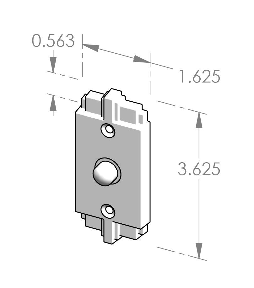 Deco Door Bell (DRB-761) — dibujo de especificaciones y dimensiones