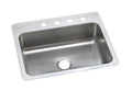 Elkay Tarja Dayton® Acero Inoxidable 27" x 22" x 8" de Un Tazón de Doble Montaje — vista de producto