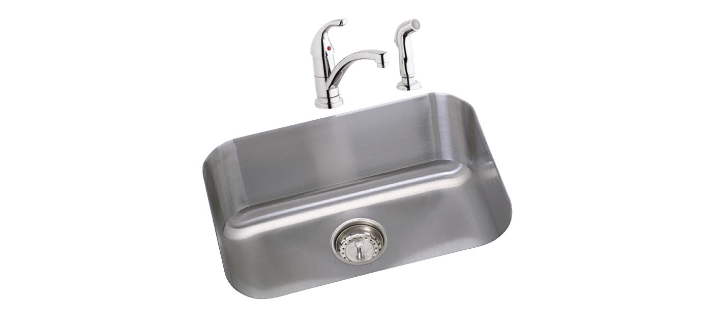 Elkay Tarja Dayton® Acero Inoxidable 16-1/2" x 18-1/4" x 8" de Un Tazón de Bar Bajo Cubierta — vista de producto