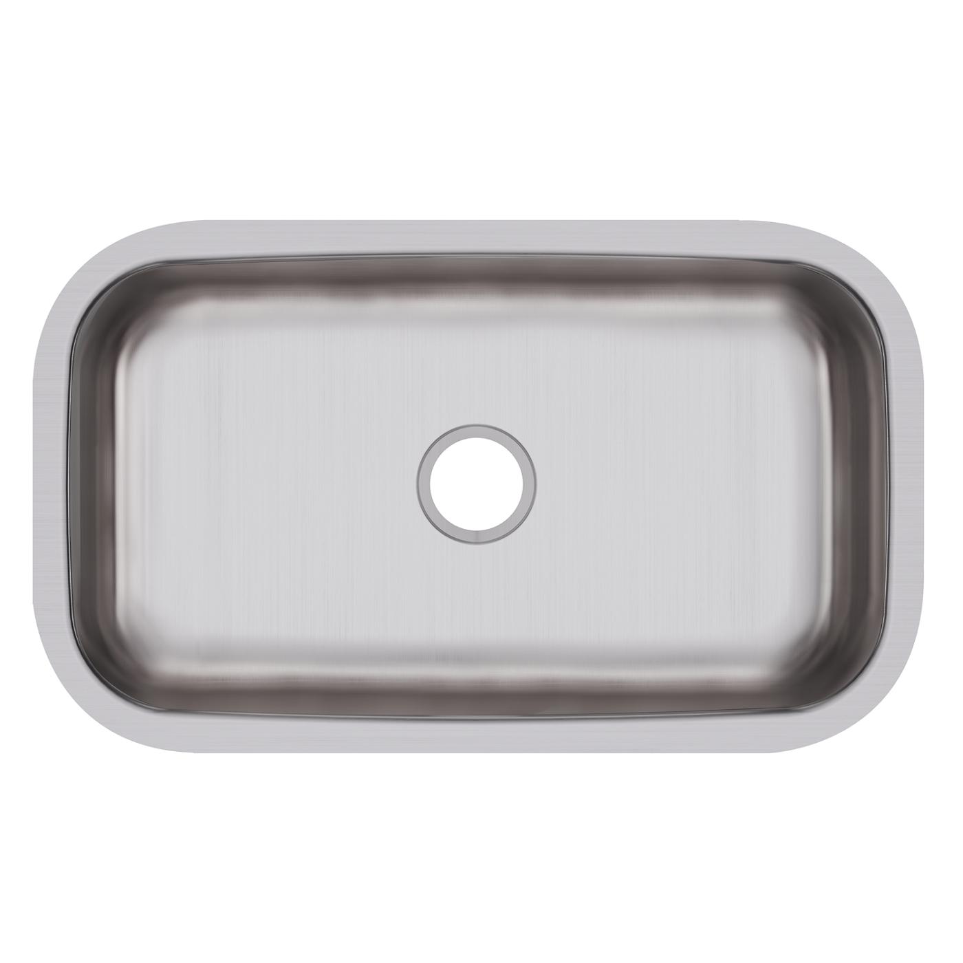 Elkay Tarja Dayton® Acero Inoxidable 30-1/2" x 18-1/4" x 8" de Un Tazón Bajo Cubierta — vista de producto