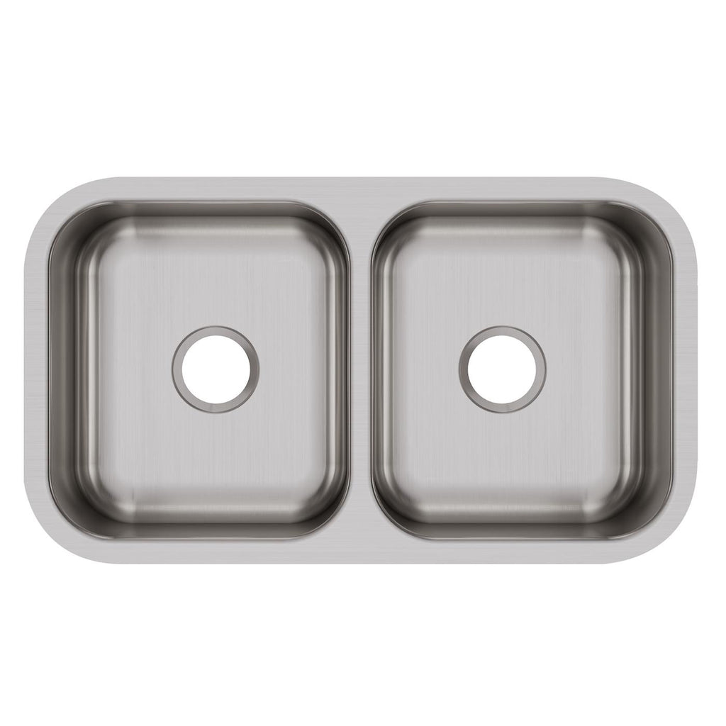 Elkay Tarja Dayton® Acero Inoxidable 31-3/4" x 18-1/4" x 8" de Dos Tazones Iguales Bajo Cubierta — vista de producto