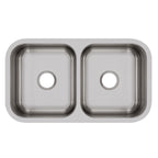 Elkay Tarja Dayton® Acero Inoxidable 31-3/4" x 18-1/4" x 8" de Dos Tazones Iguales Bajo Cubierta — vista de producto