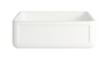 Bante Dúo — Tarja de Cocina de Cerámica Refractaria (Fireclay), Frente Granjero con Panel