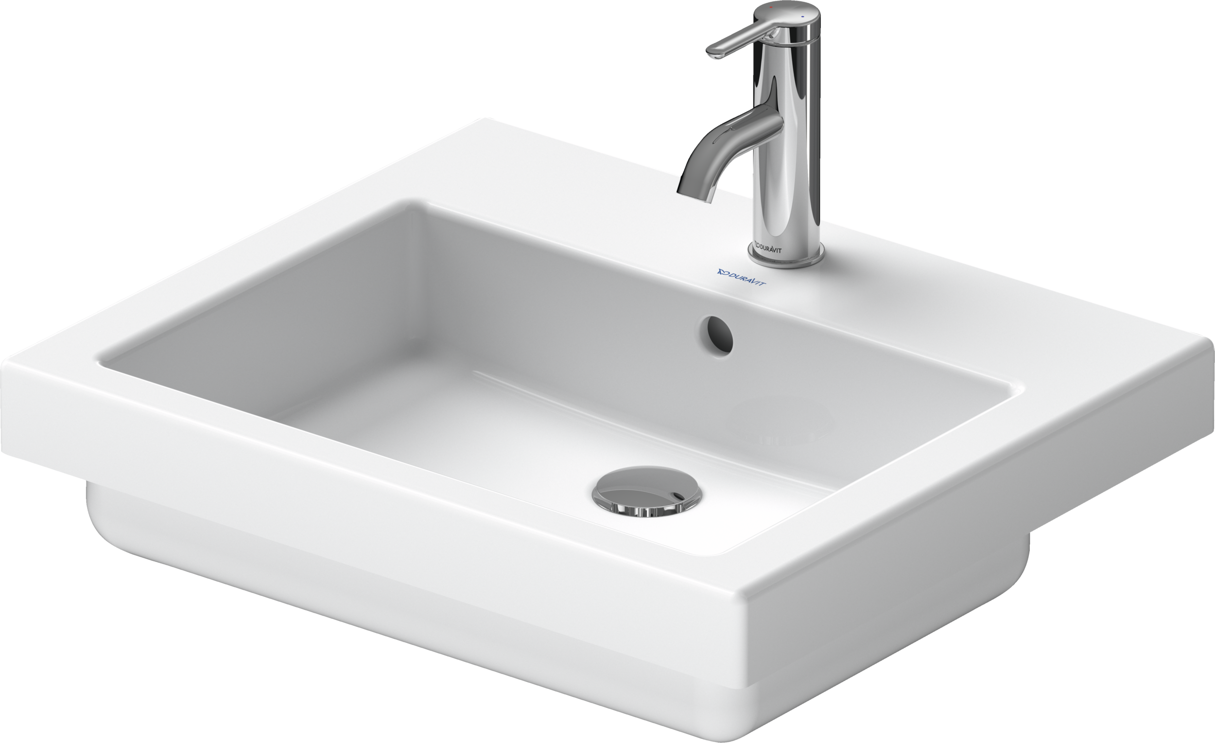 Duravit Vero lavabo de Empotrar Blanco Brillante