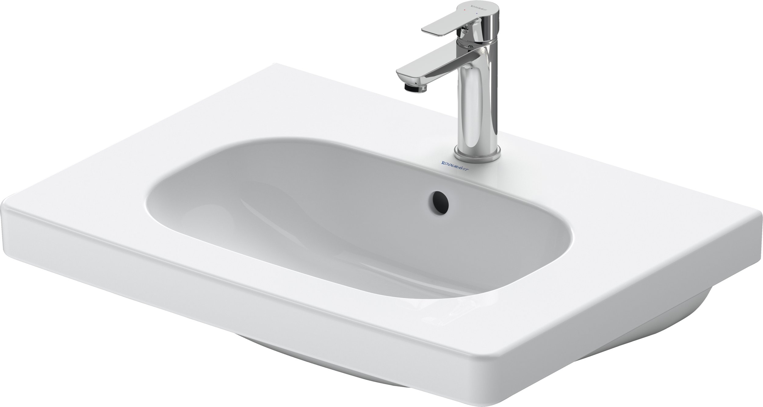 Duravit D-Code lavabo de Pared Blanco Brillante