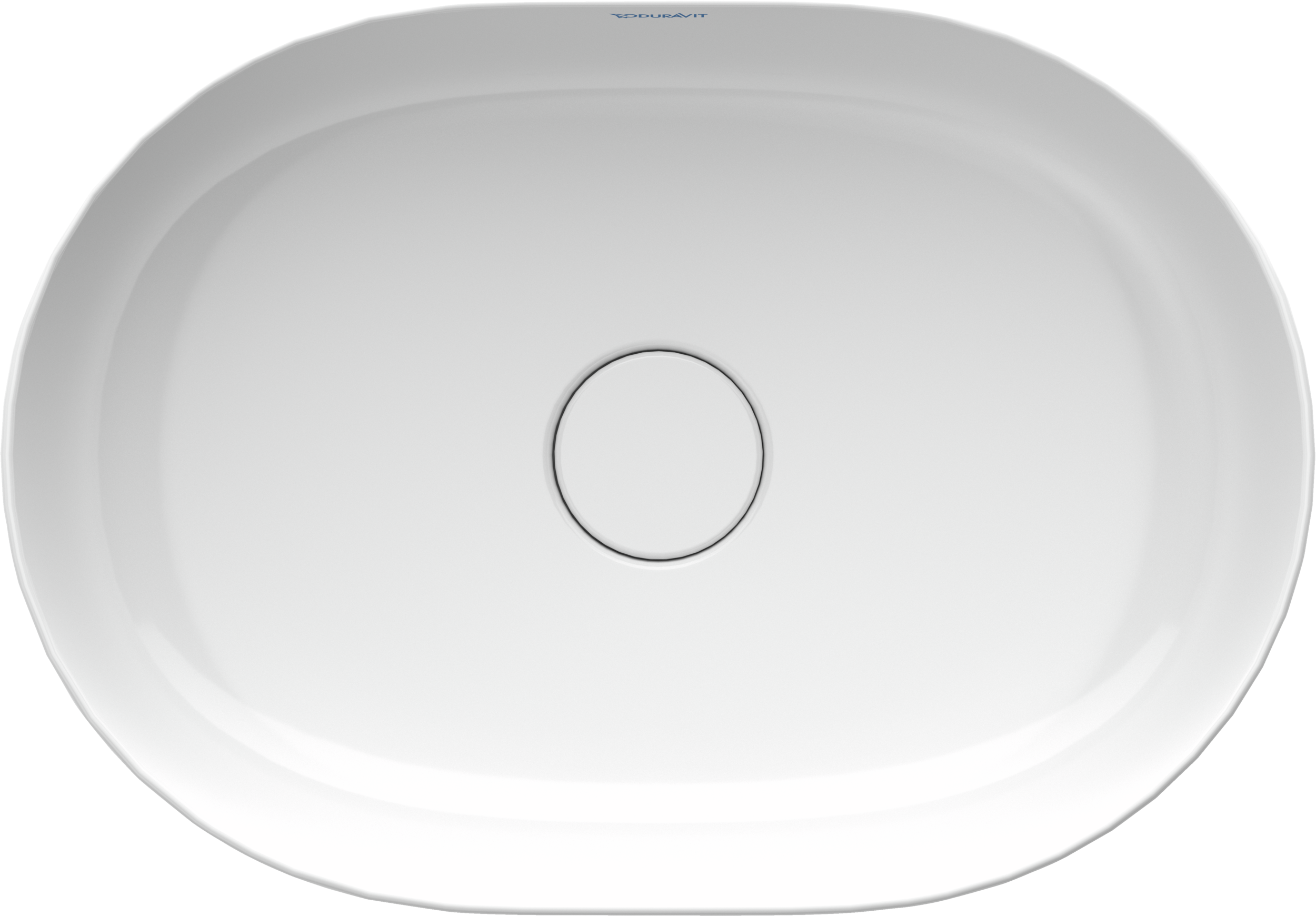 Duravit Luv lavabo de Sobreponer Blanco Brillante — vista superior
