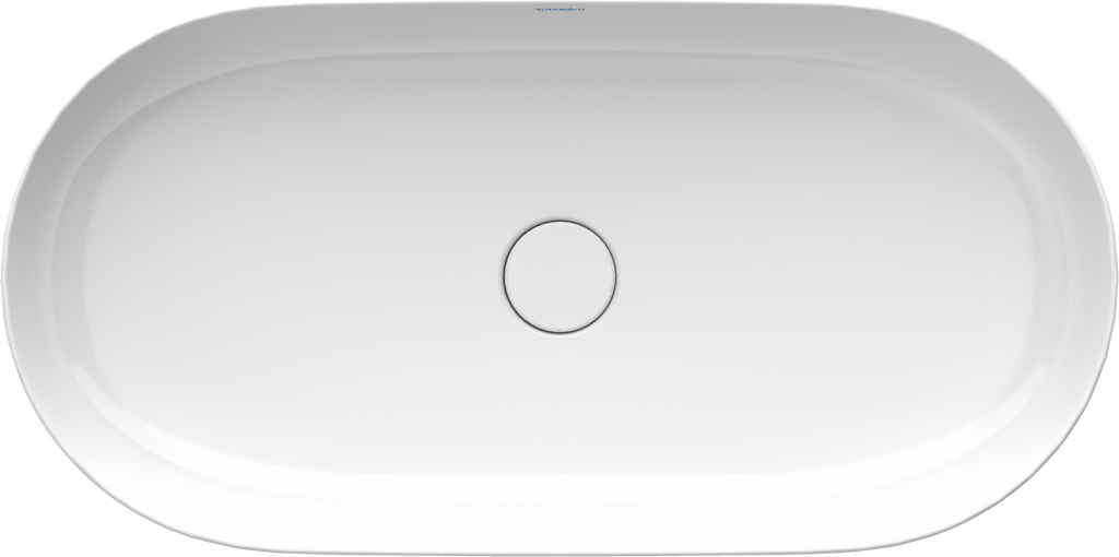 Duravit Luv lavabo de Sobreponer Blanco Brillante — vista superior