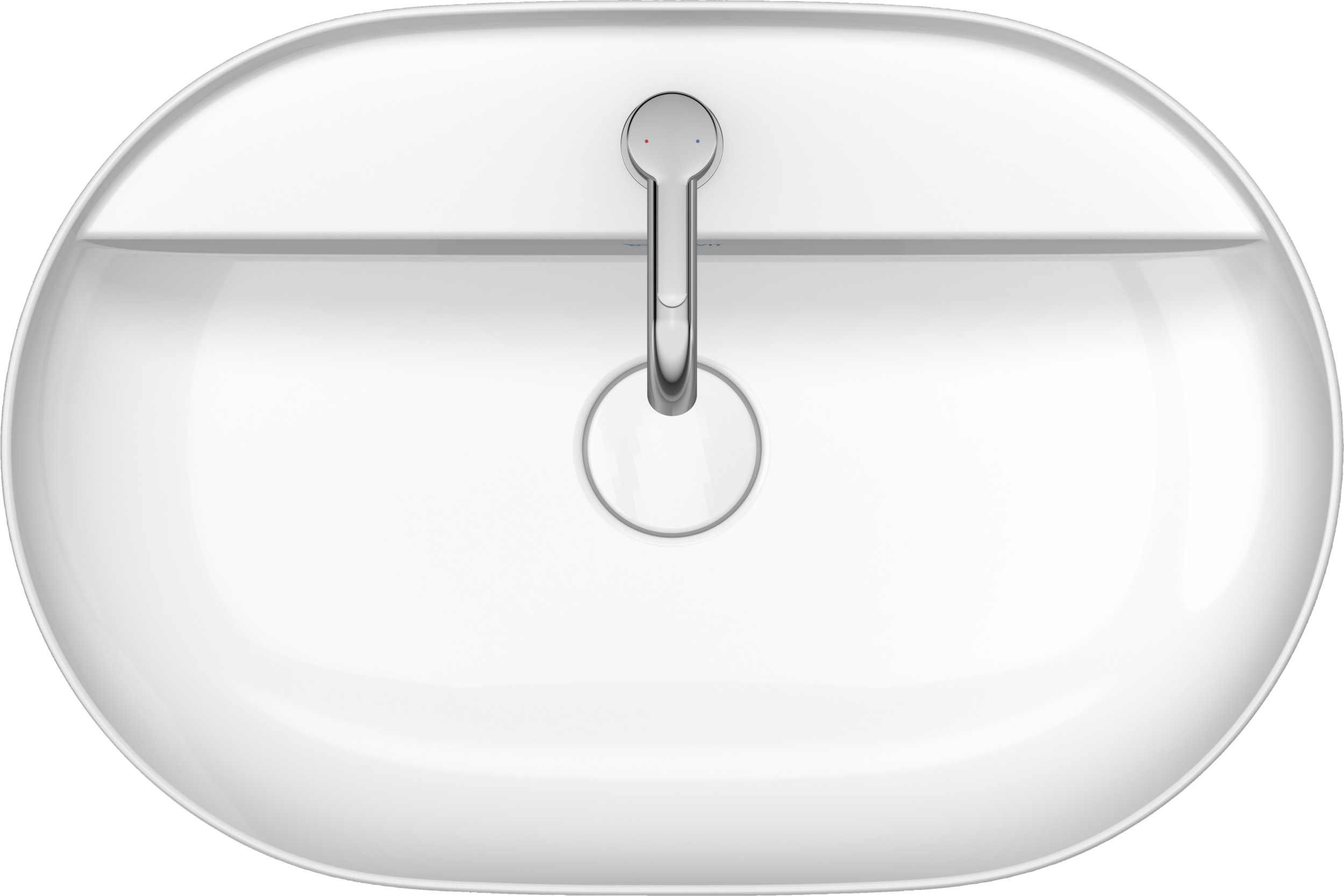Duravit Luv lavabo de Sobreponer Blanco Brillante