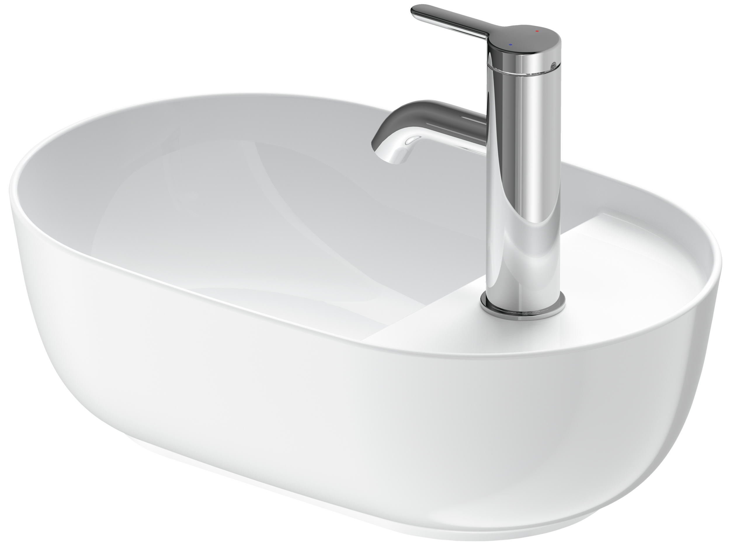 Duravit Luv lavabo de Sobreponer Blanco Brillante