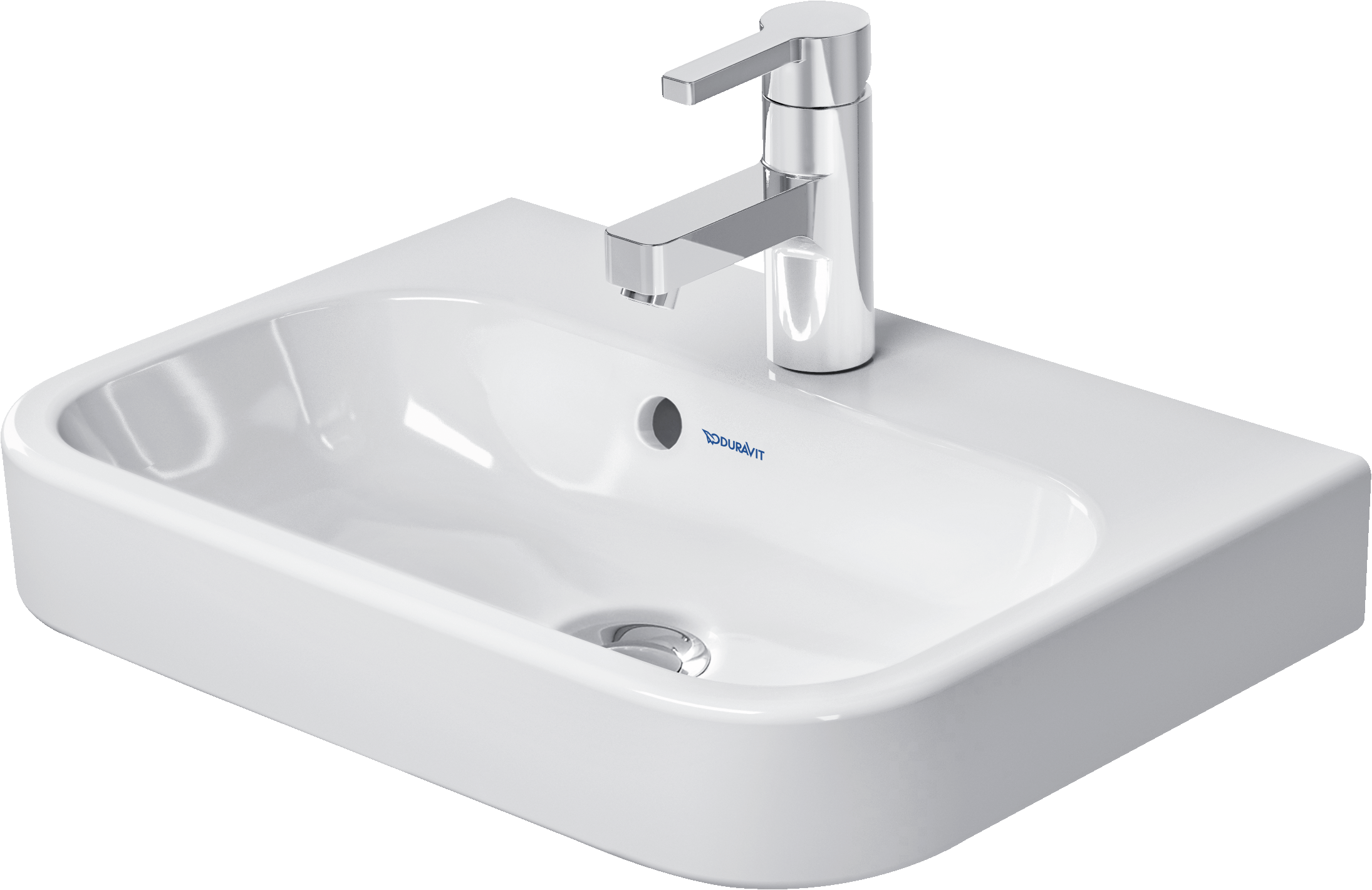 Duravit Happy D.2 lavabo de Pared Blanco Brillante