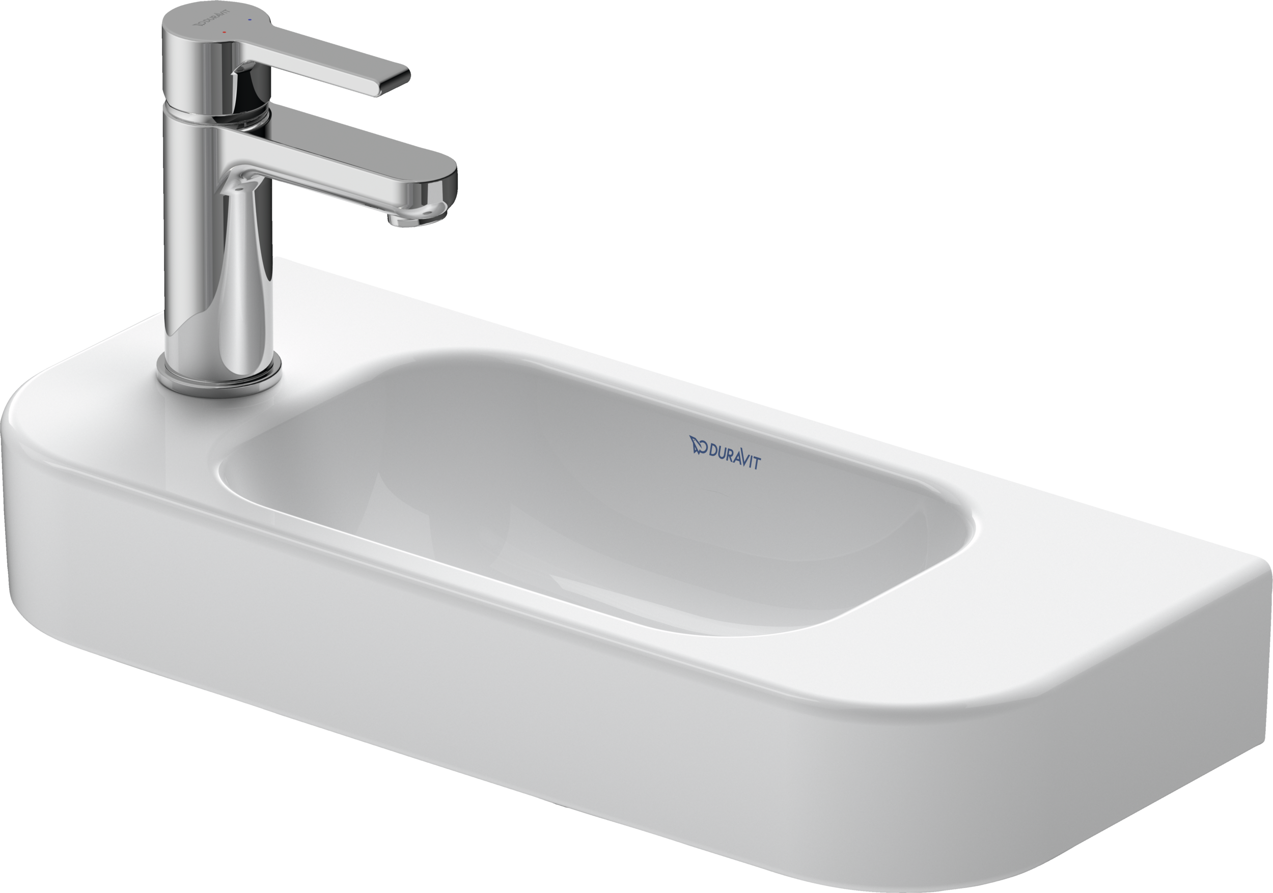 Duravit Happy D.2 lavabo de Pared Blanco Brillante