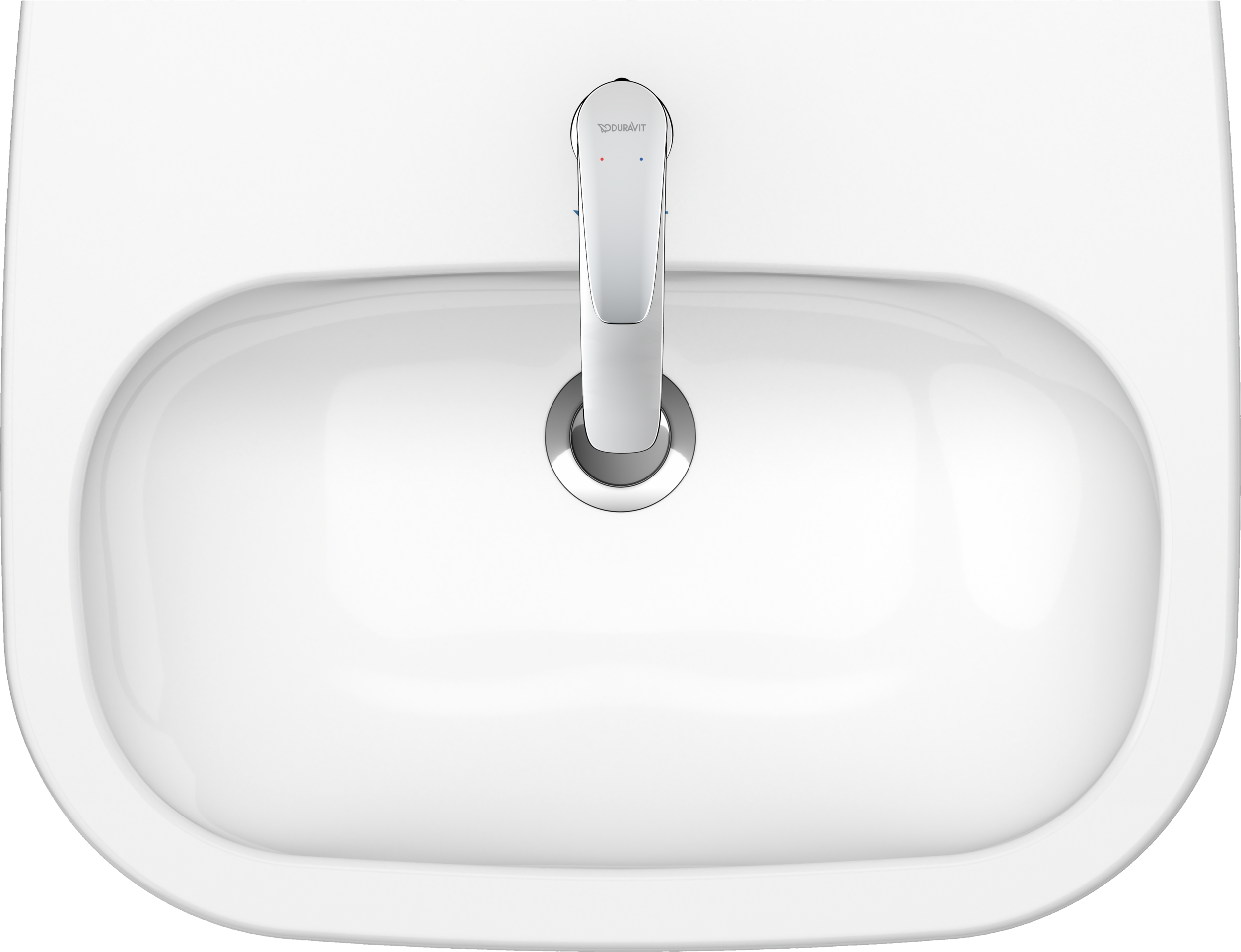 Duravit D-Code lavabo de Pared Blanco Brillante