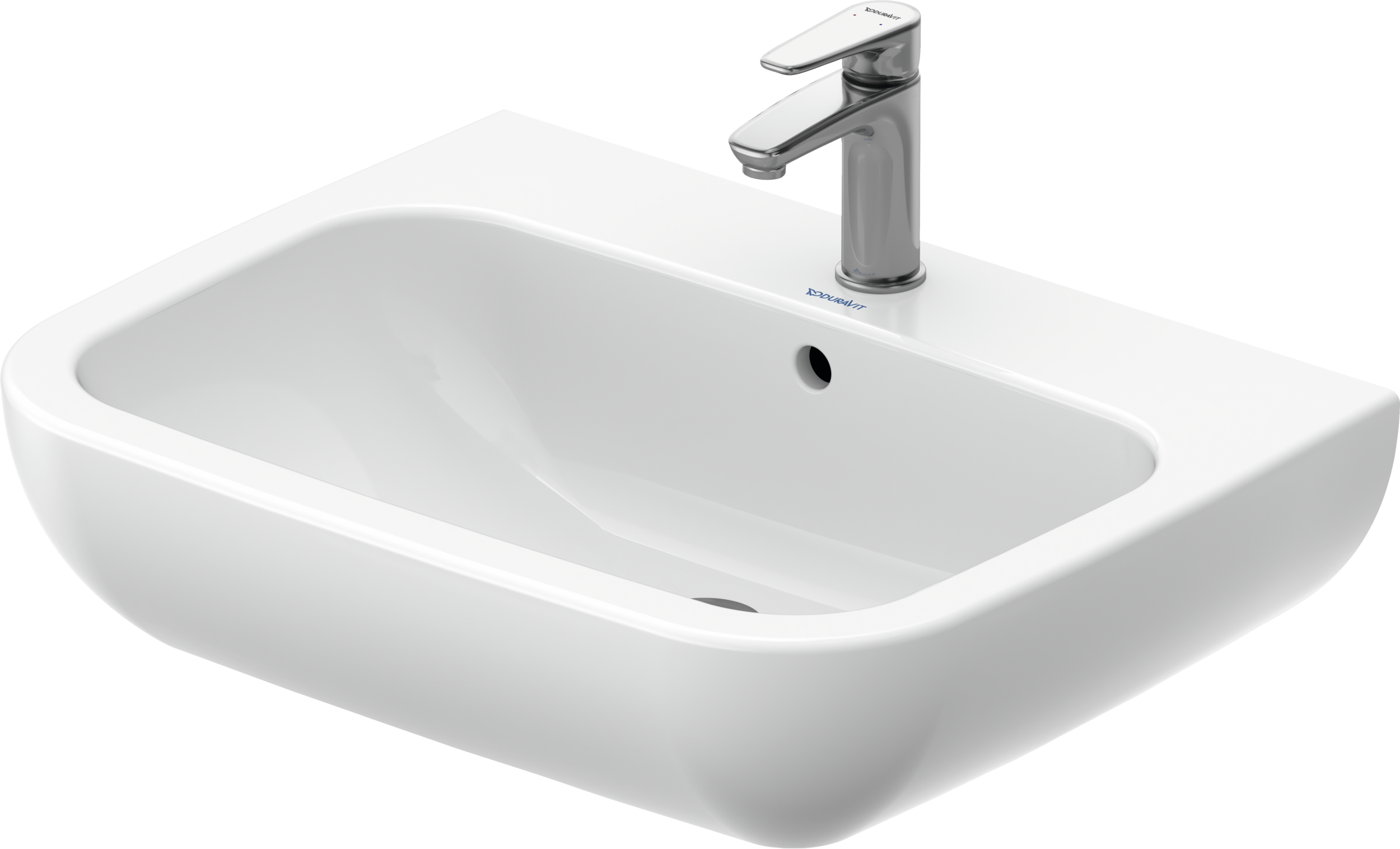 Duravit D-Code lavabo de Pared Blanco Brillante