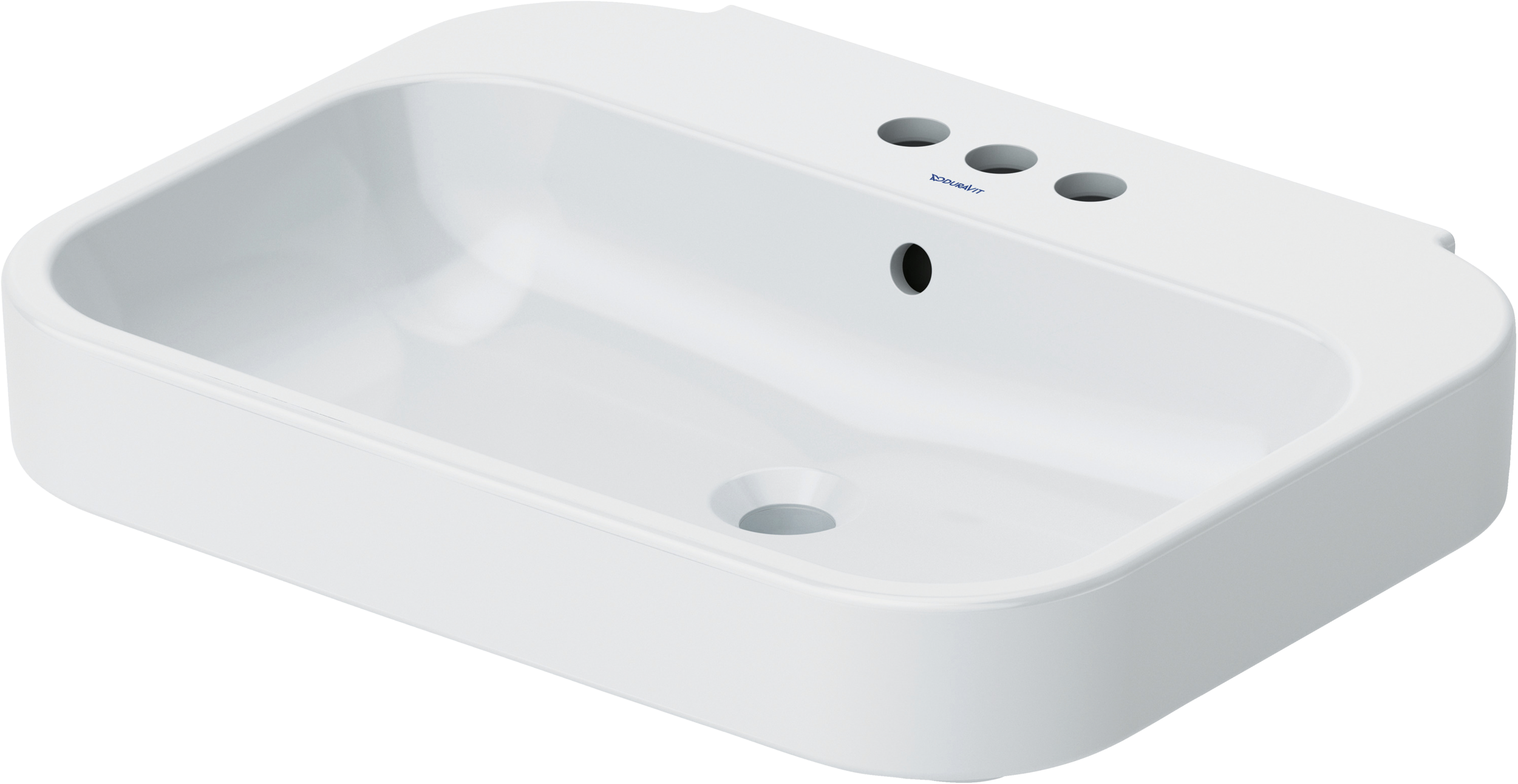 Duravit Happy D.2 lavabo de Pared Blanco Brillante