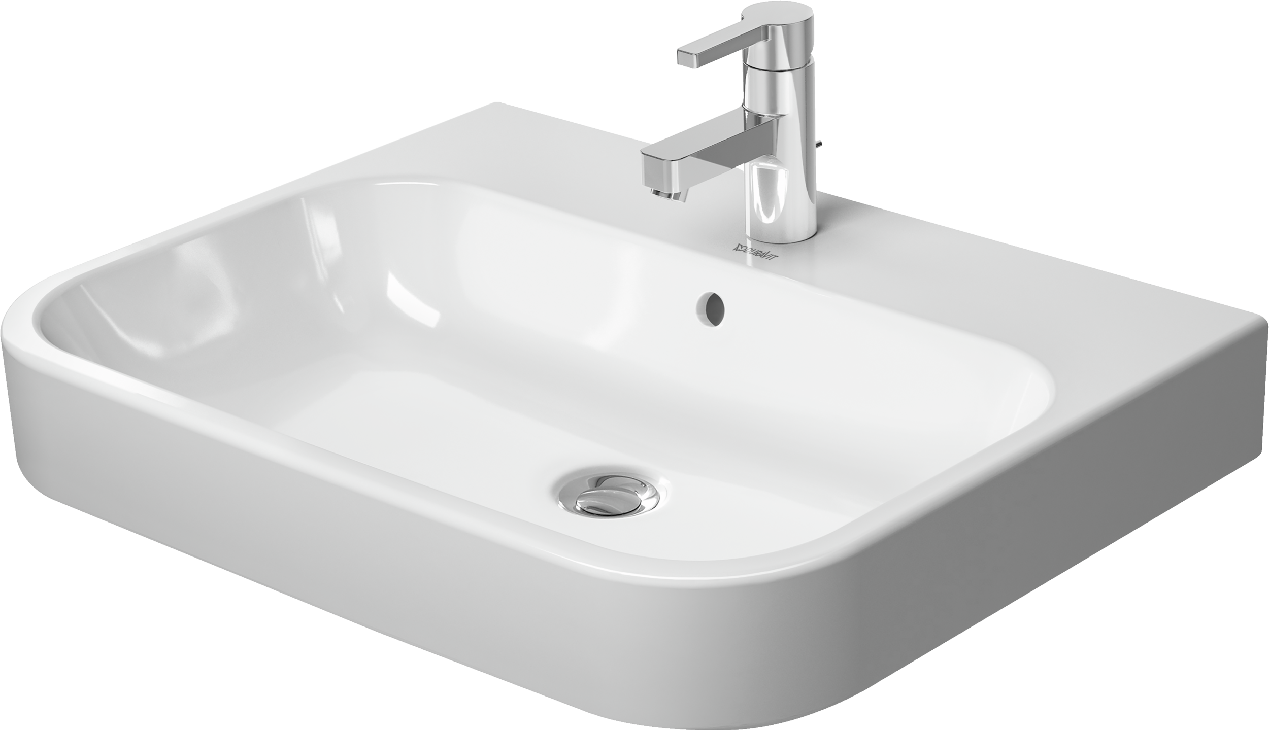 Duravit Happy D.2 lavabo de Pared Blanco Brillante